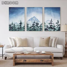 Watercolor Forest Landscape Painting Minimalist Canvas Print Scandinavian Art Poster Decorative Picture Paintings on The Wall Watercolor Forest Landscape Painting Minimalist Canvas Print Scandinavian Art Poster Decorative Picture Paintings on The Wall
