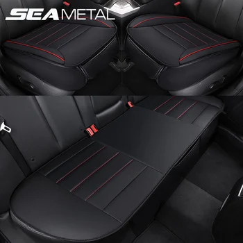 

Automobiles Seat Covers PU Leather Car Seat Cover Cushion Protector Auto Universal Four Seasons Protect Mats Set Car Accessories