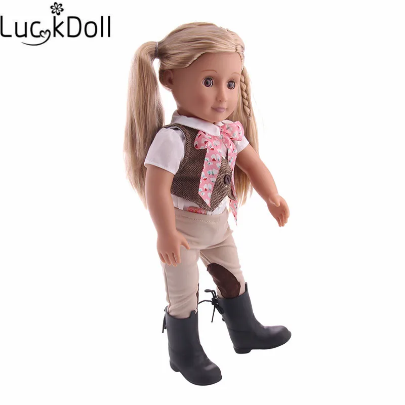 Luckdollss Мода 18 дюймов американская кукла+ аксессуары для кукол детские игрушки Рождественские подарки бесплатно