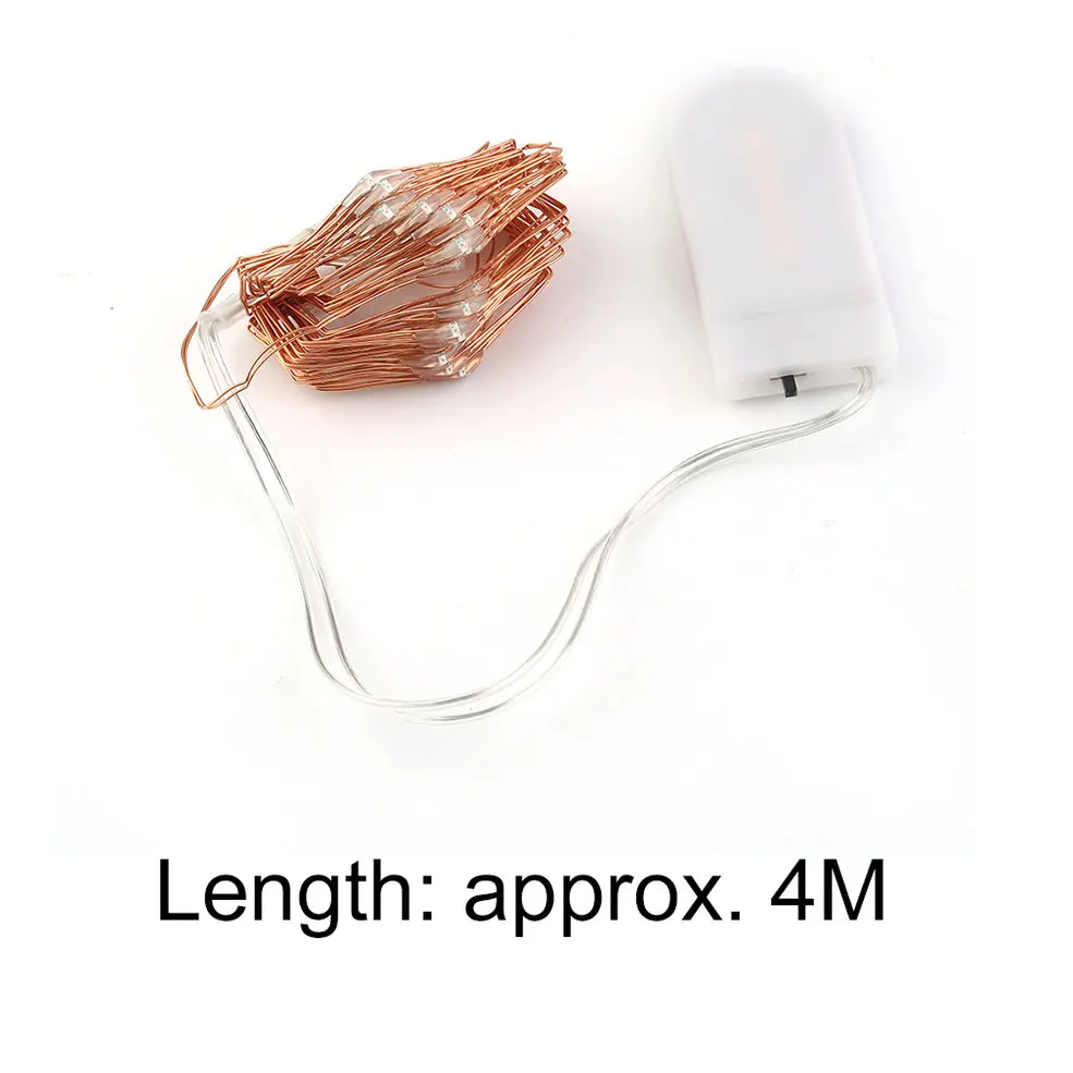 

10 PCS 4M 40 LEDs Color Light Battery Operated LED String Lights With Milky White Battery Case