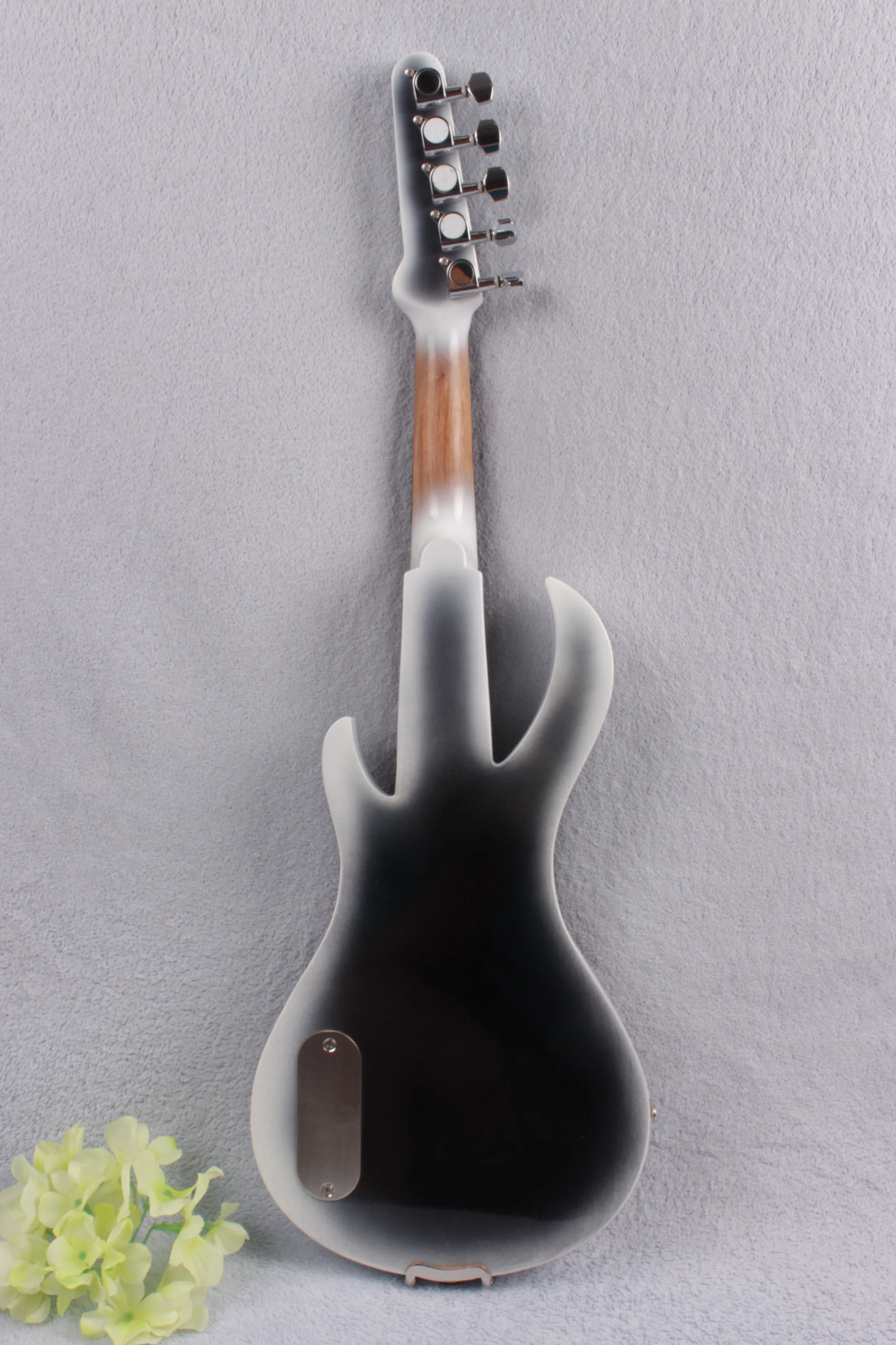 4/4 электрическая скрипка из твердой древесины 20-29# белый и черный цвет Гитара шеи 5 струн