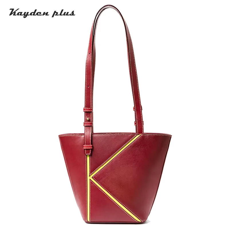 

Handbag female 2018 new Genuine cow Leather Original handmade Small bag high quality elegant luxury retro shoulder tote bag