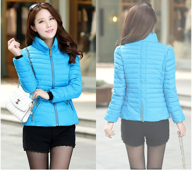 Big Promotion 2018 Winter Jacket Women Slim Office Ladies Zippers Plus Size Coats Jaquetas winter down&parkas