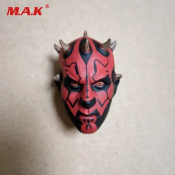 

1/6 Male Figure Accessory Head Sculpt Supernatural Star Wars Solider Darth Maul Head Carving Model for 12" Action Figure Body
