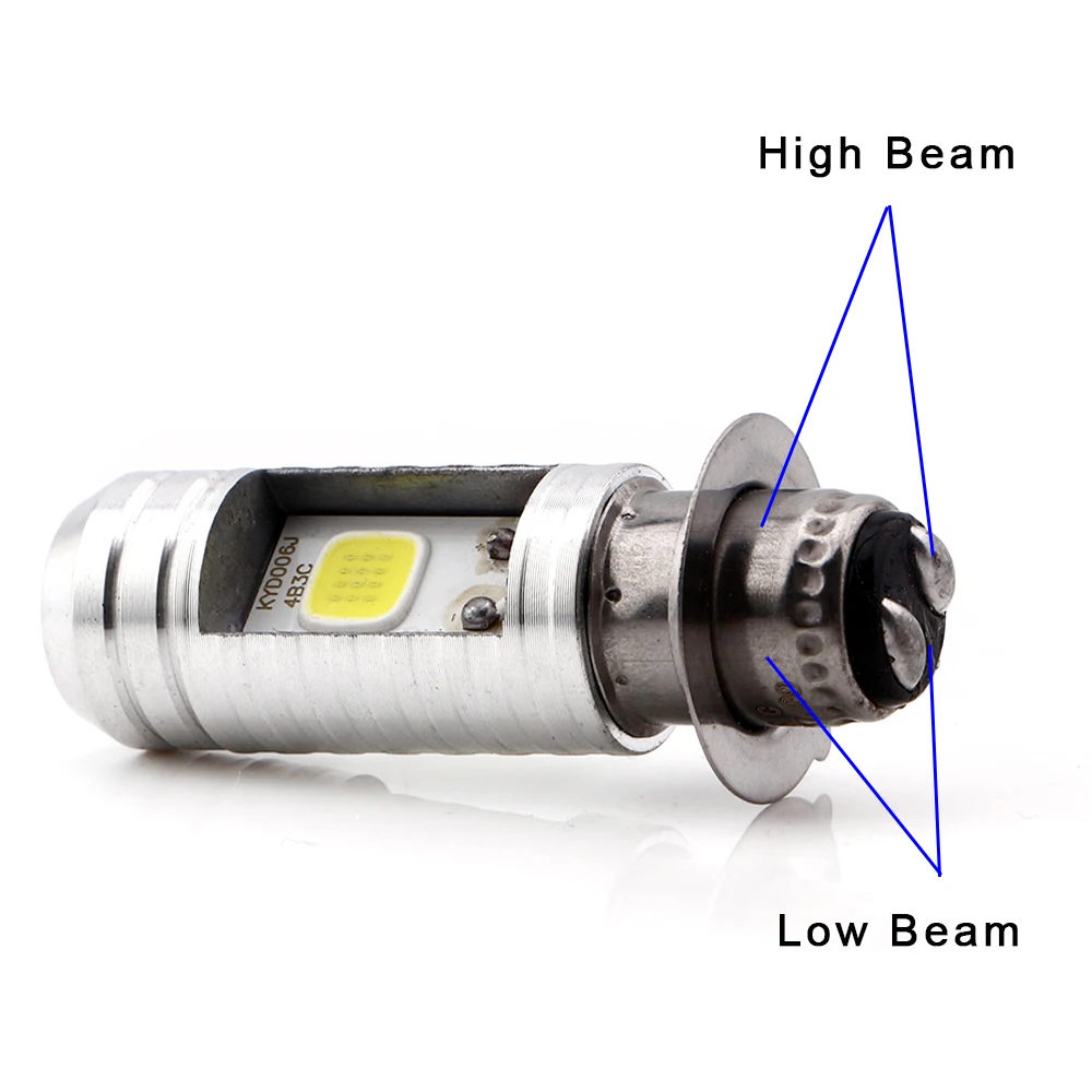 4 шт. 9-80 в P15D 12 Вт COB 900 лм 6500 к лампы для мотоциклов фары для автомобиля электромобиль Вождение дороги Высокие Низкие светлые противотуманные фары