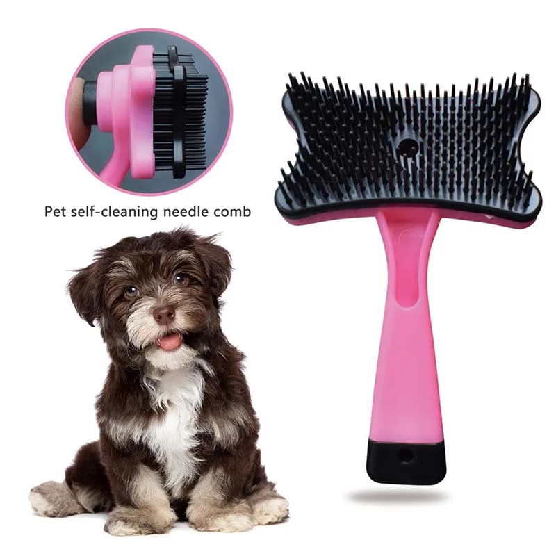 

2019New Portable Useful Pet Dog Cat Hair Fur Shedding Trimmer Grooming Rake Professional Comb Attachable Reply Brush Beauty Tool
