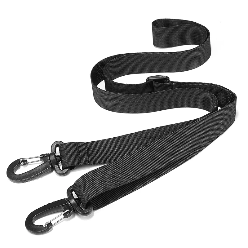 AEQUEEN 125CM Bag Straps Black Bag Accessories Detachable Replacement Shoulder Belts Long Nylon ...