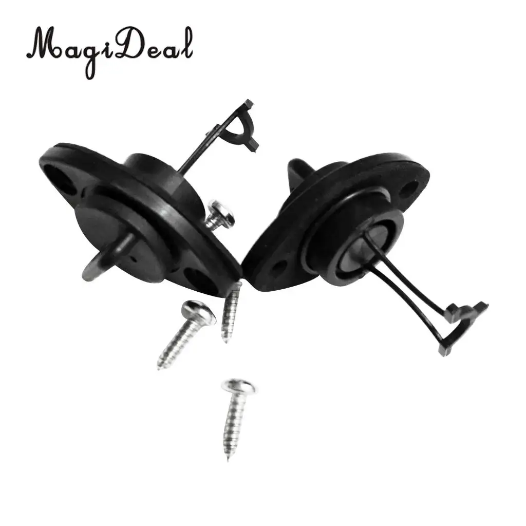 MagiDeal High Quality 1Pair Thread Drain Plug Bung With Screws for Dinghy Kayak Canoes Rowing Boat Surfing Water Sport Accessory