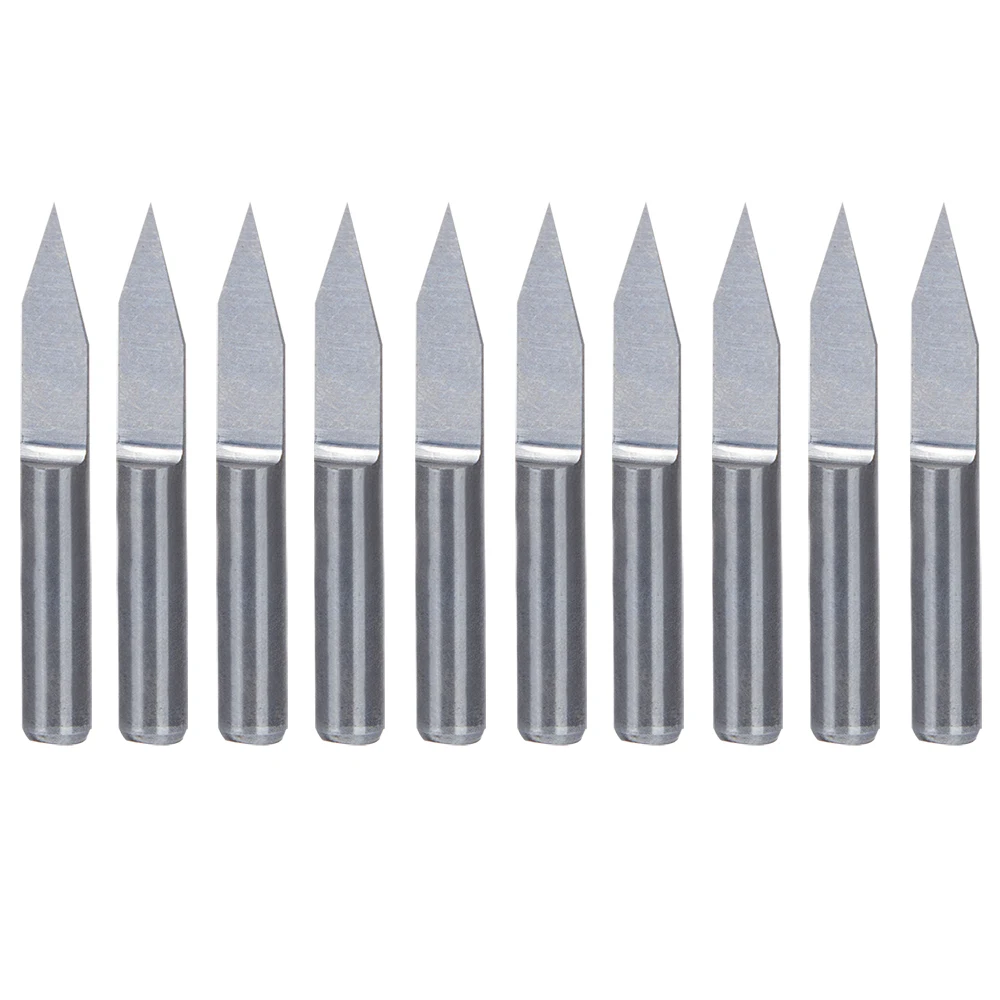 

10Pcs/set 3.175mm Router Bit Milling Cutters For Wood CNC Router Bits for Carbide PCB Engraving Router Bit fresa para madeira