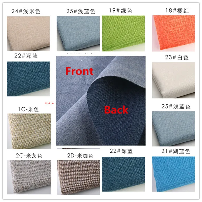 1200D Thick Strong Linen Style Polyester Fabric Cloth Craft Cushion