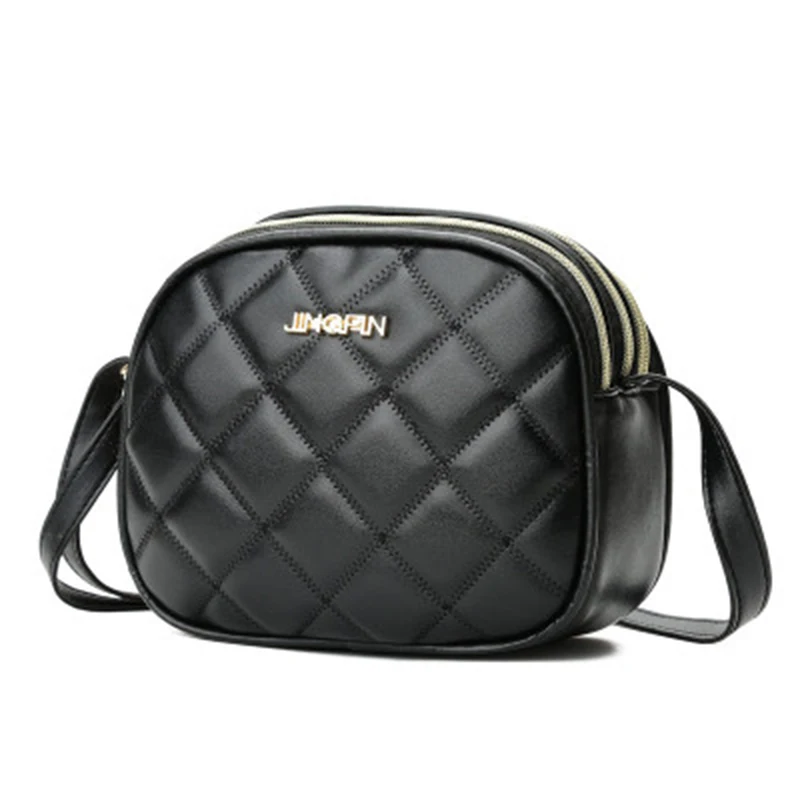 

2019 fashion tide Messenger bag handbags wild zipper rhombic single shoulder diagonal ladies multi-layer fashion popular bag