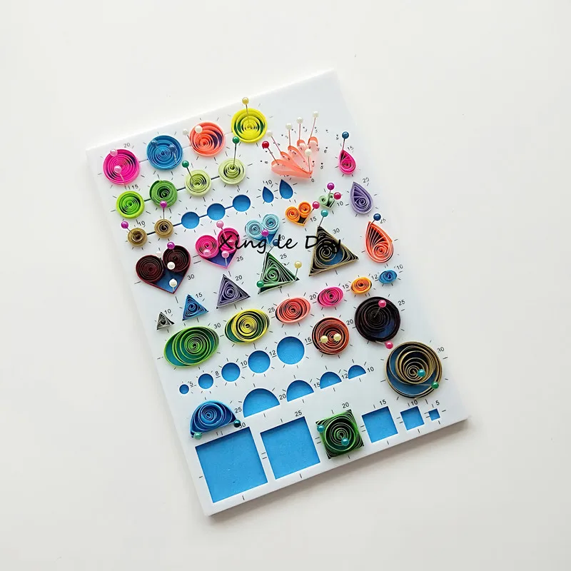 

Paper quilling tool A5 Template Mould PP + EVA diy material Board Papercraft crimper Scrapbooks helper decor