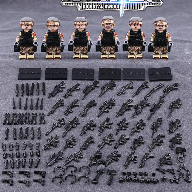 Военно-сухопутного Тигр солдат brickmania minifigs Moc строительные блоки ww2 Китайская армия сил цифры оружие Кирпичи игрушки для мальчиков