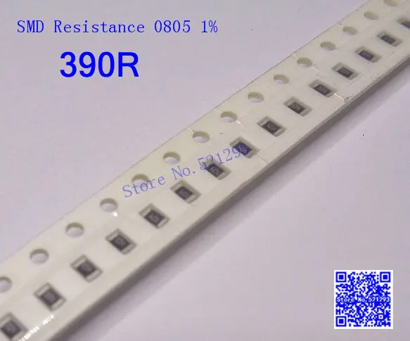 SMD сопротивление 0805 390R 390 Ом 1% 1/8 Вт чип резисторы 500 шт./лот | Электронные