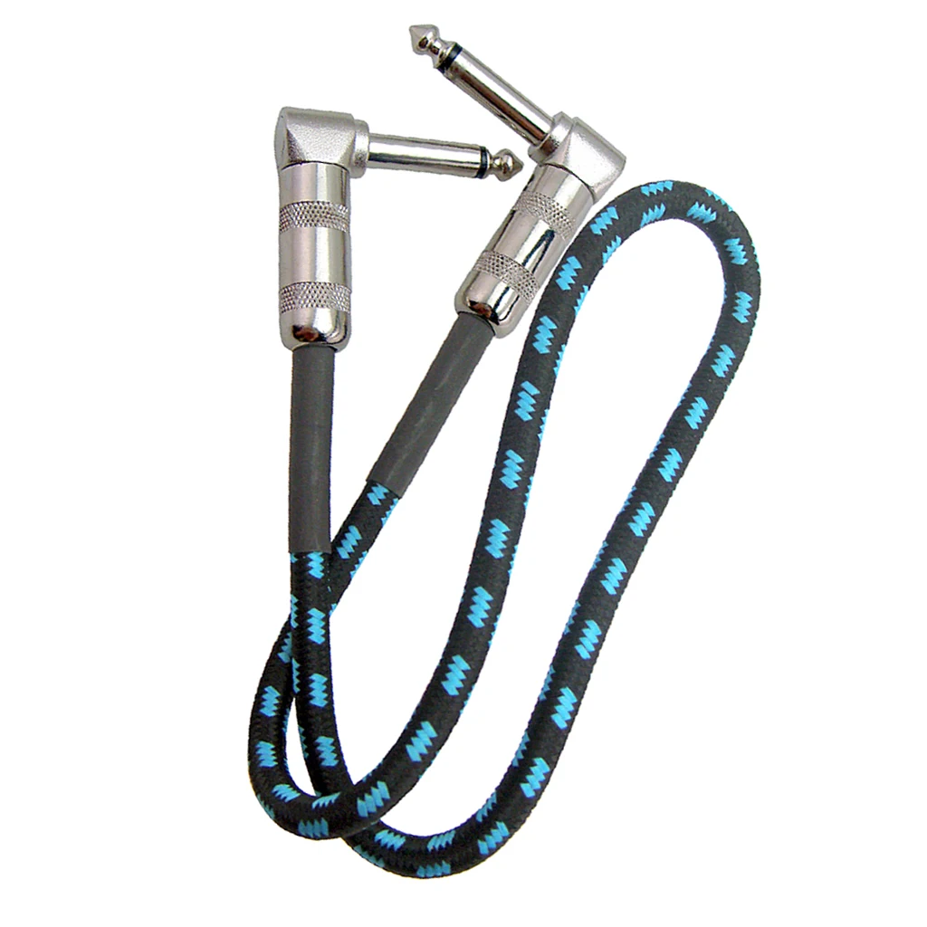 MagiDeal 2x Anti-noise Guitar Cable Effect Pedal Cable Short Audio Connection Cable Guitar Instrument Cable 