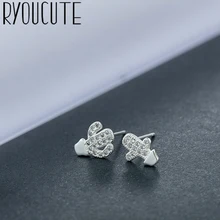 RYOUCUTE Настоящее серебро 925 проба серьги «кактус» для Для женщин Элитный бренд свадебные украшения подарок модное серебристое Серьги Brincos