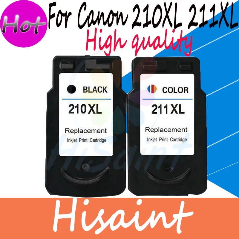 Hisaint PG-210XL PG210XL CL-211 CL211XL чернильные картриджи для Canon Pixma MP240 MP250 MP280 струйный принтер