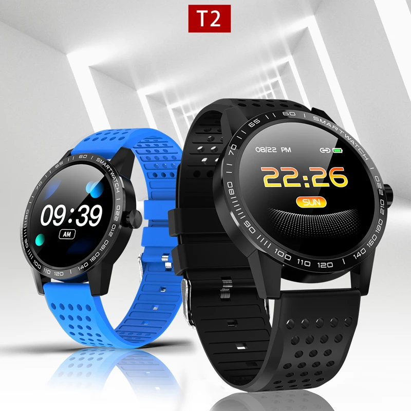 Lerbyee умные часы T2 водонепроницаемые часы для измерения артериального давления фитнес-трекер часы напоминание о звонках монитор сна часы черные для Android IOS