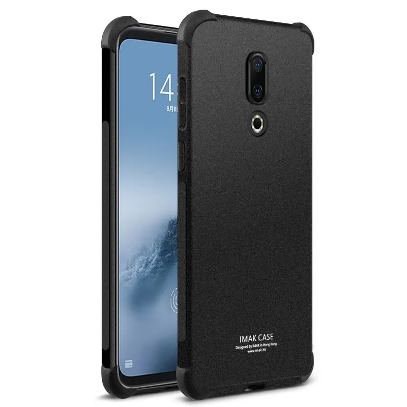 

IMAK Meizu 16 Plus Case Shock-Resistant Airbag Version Soft TPU Back Cover Case For Meizu 16+ Gift Screen Protector