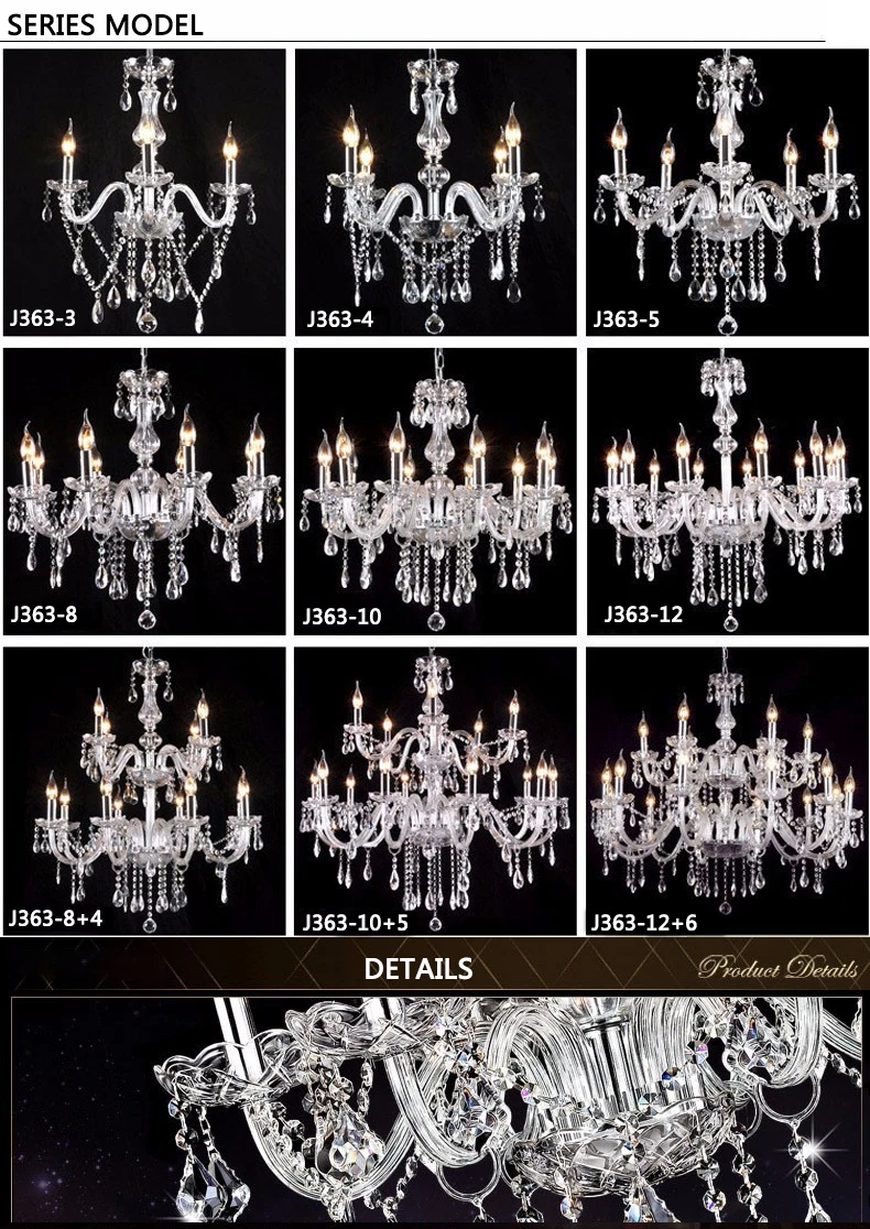 DX Clear Crystal LED Chandelier (5)