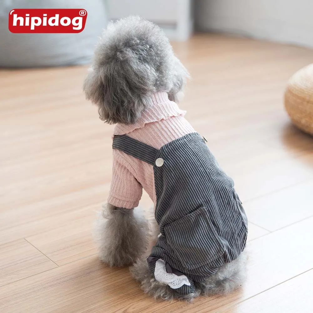 Hipidog утолщенная бархатная зимняя одежда для собак свитер со щенком французского