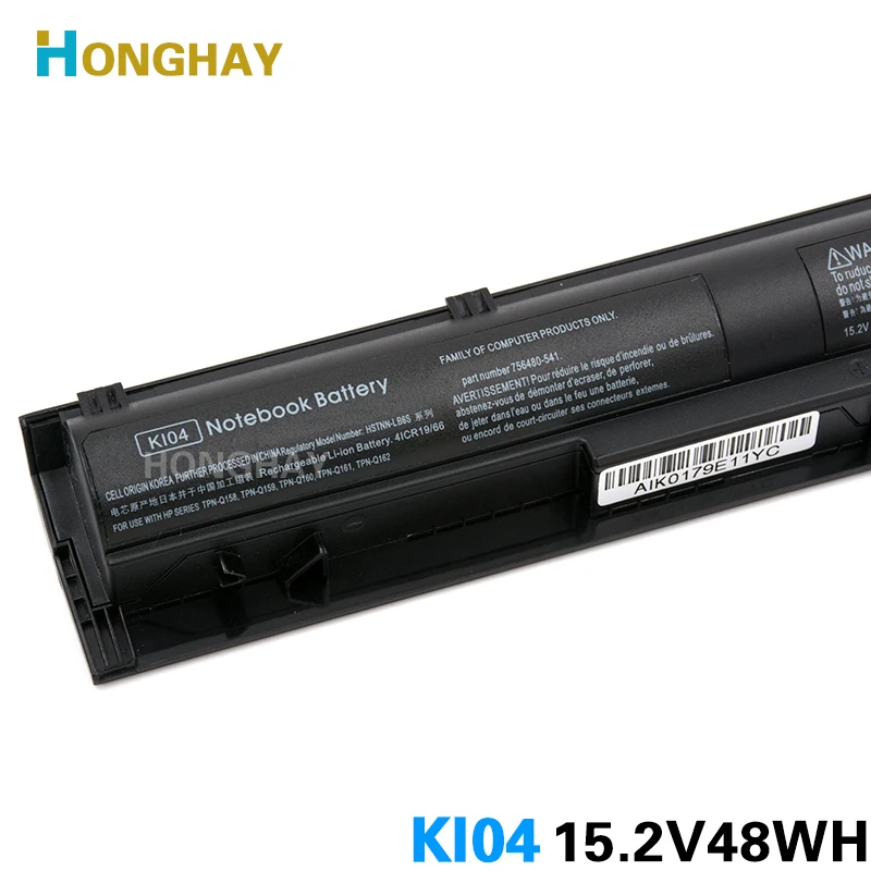 HONGHAY KI04 Аккумулятор для HP Pavilion 14 ab000 15 17 g000 ~ g099 NB ak серии HSTNN DB6T LB6S 800049