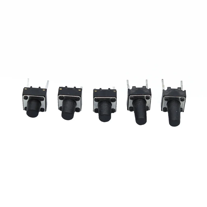 

20pcs Middle 2pin 6x6x4.3/5/6/7/8/9/10 mm Switch Tactile Push Button Switches 6x6x4.3mm 6x6x5mm 6x6x6mm 6x6x7mm 6x6x8mm 6x6x9mm
