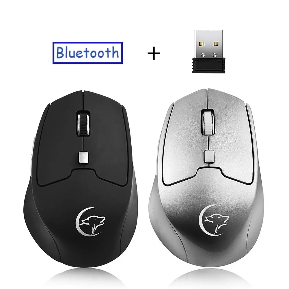 

G823 Ajustable 800/1200/1600/2400DPI Bluetooth 4.0 2.4G Wireless Gaming Mouse computer mouse