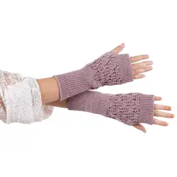 Перчатки женские зимние меховые модные Handschoenen зимние просвечивающиеся листья вязаные перчатки тактические перчатки Guantes Mujer Invierno 10