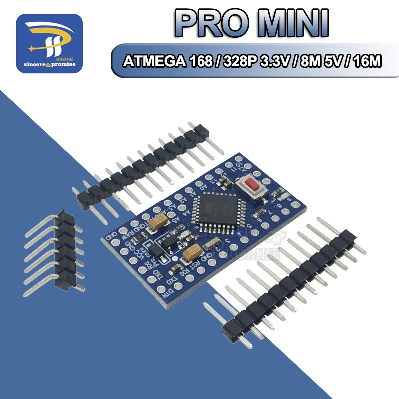 1 шт. Pro mini Atmega328 Pro Mini 328 Mini ATMEGA328 3,3 В 8 МГц 5 в 16 МГц для Arduino совместимый Nano CP2102 FT232RL