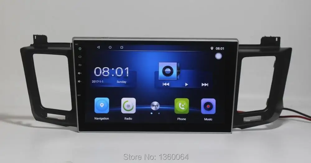 Top Nedehe 10.1 inch 2G+32G Android 8.0 Car DVD GPS Navigation For Toyota RAV4 2013 2014 2015 car radio audio video player+canbus 6