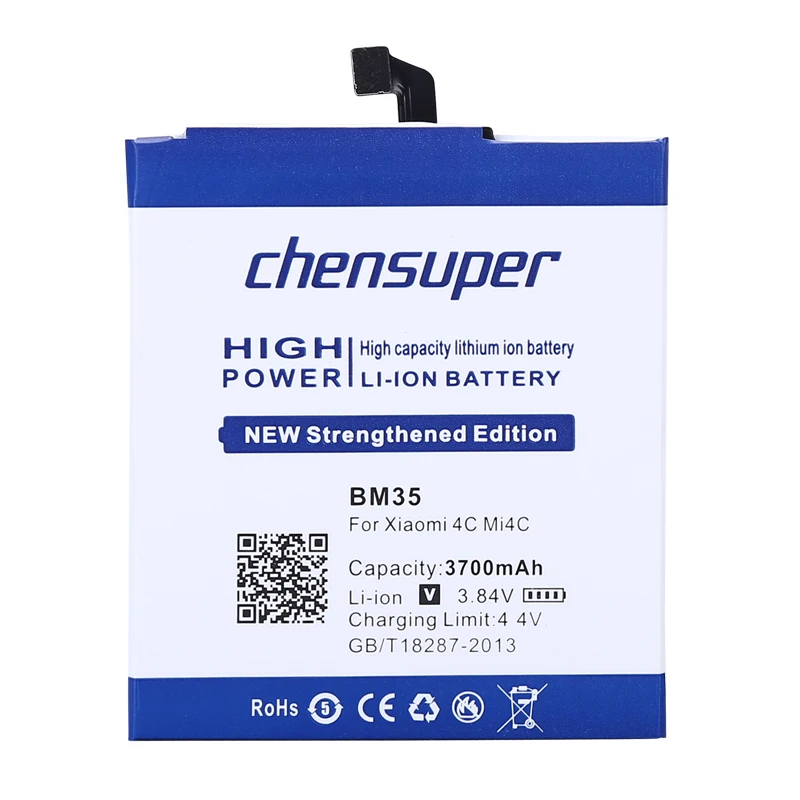 chensuper батарея для Xiao mi 4C BM35 Bateria Xiao mi 4C mi 4C 3700 мАч Телефон высокой емкости Замена литий-полимерные батареи