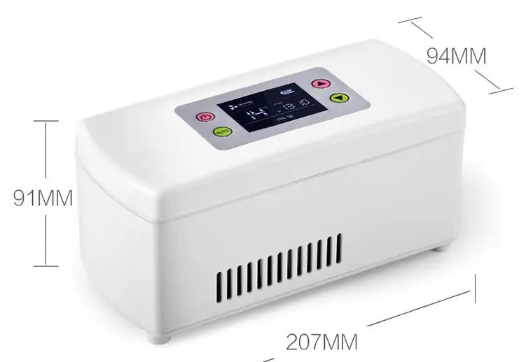 Интерферон вакцина холодные коробки Портативный инсулин холодные коробки/VIS небольшой холодильник с холодильник зарядки температуры
