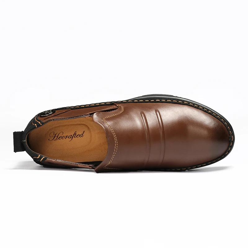 Размеры 36-48; Мужские модельные туфли из кожи с натуральным лицевым покрытием; удобная модная мужская обувь; коллекция года; Hecrafted;# ALA8357