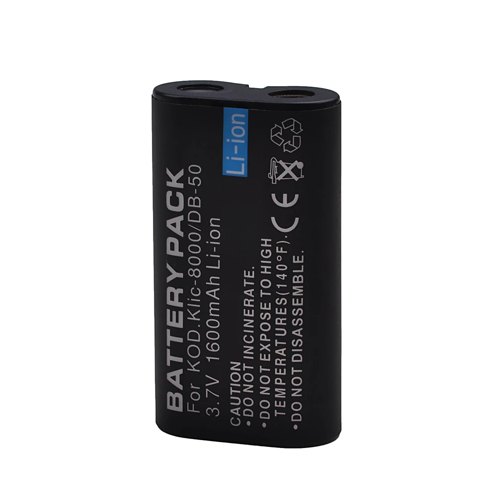 DuraPro KLIC 8000 литий ионный аккумулятор 3 7 в 1600 мАч для цифровых камер KODAK Z612 Z712 Z812 IS