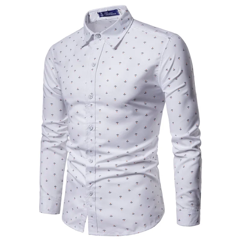 mens anchor pattern shirt 07