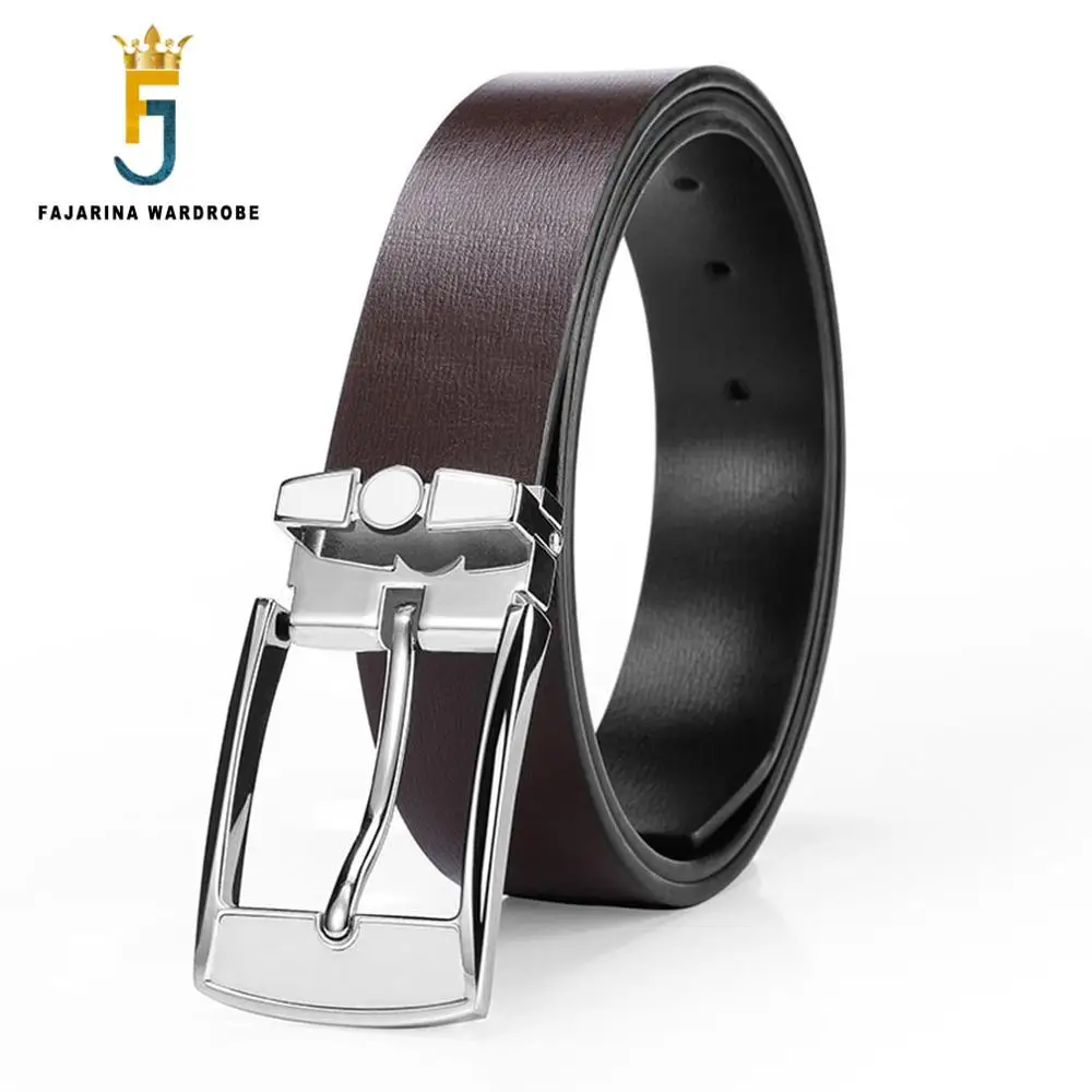 Ремень мужской из натуральной кожи с классической пряжкой LUFJ491|genuine leather men belt|belt for