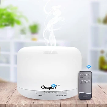 

500ml Aroma Essential Oil Diffuser Air Humidifier LED Light Aroma Diffuser Auto Shut-off Diffuser Humidificador Home Appliances