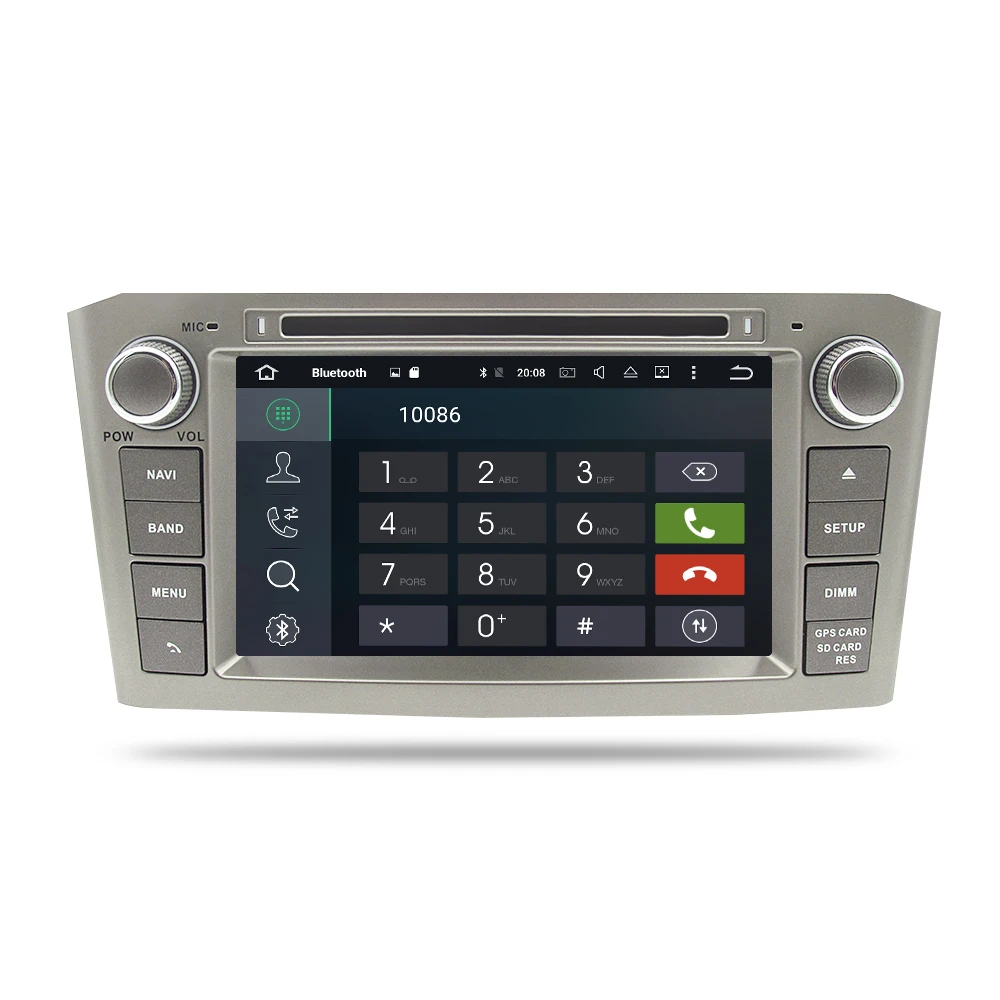 Perfect 7"4G RAM Android 9.0 Car DVD Stereo Multimedia Headunit For Toyota Avensis/T25 2003-2008 Auto Radio GPS Navigation Video Audio 1