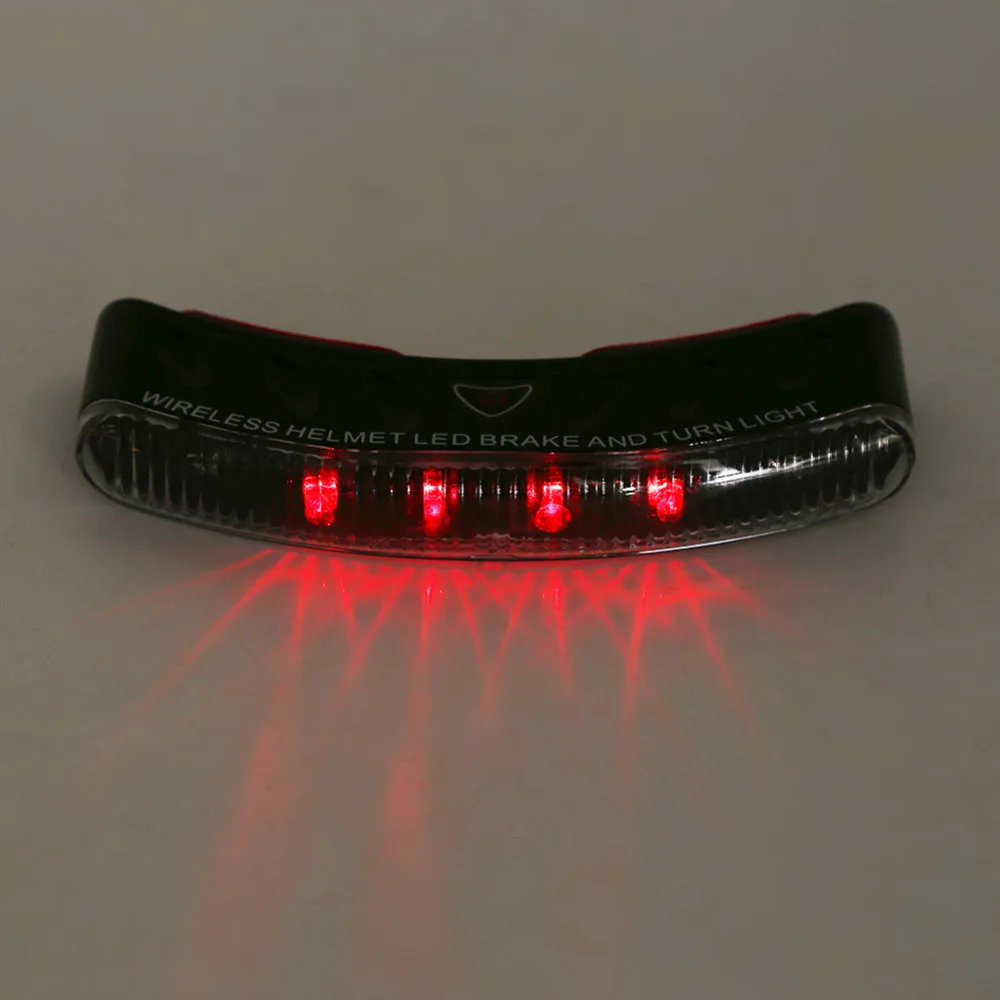 1Set 12V Wireless Motorcycle Helmet light LED Light Helmet Turn Signal Stop Brake light Safety font