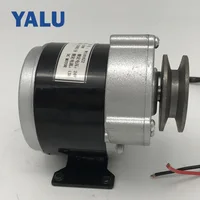 YALU MY1016Z2 250W 24V AVG Car Permanent Magnet DC motor Electric Bicycle Brush Geared Motor with Belt Pulley 3