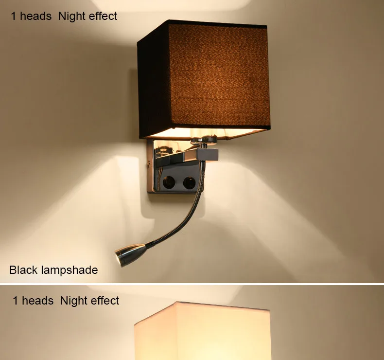 Современные Настенные светильники в скандинавском стиле, бра черного/белого/кофейного/льняного цвета, декоративный ночной Светильник для лестницы, прикроватная лампа для спальни E27