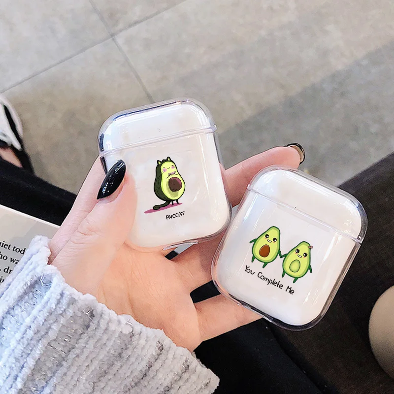 

Soft Case For Apple airpods case Summer Fruit Avocado Wireless Bluetooth Earphone Case For Airpods Headphone Protective Case