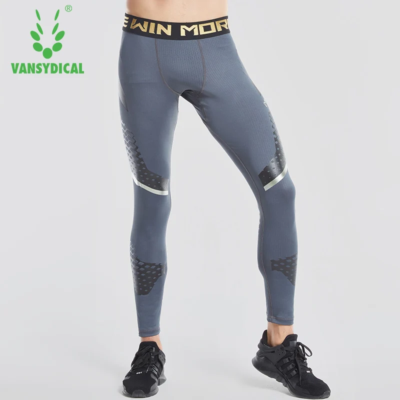 

Vansydical Running Tights Men Compression Pants Quick Dry Sport Gym Leggings Fitness Sports Pants Men Jogging Pants Gym Trousers