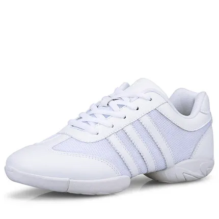 Billige Konkurrenzfähiger Aerobic Schuhe Frau Weichen Boden Cheerleading Turnschuhe Schuhe Training Square Dance Schuhe Weibliche Erwachsene Gym Schuhe