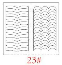 24 стильные Стикеры для трафарет для ногтей, советы по французским завиткам, руководство по маникюру, сделай сам, наклейки для дизайна ногтей, 3D косметические инструменты для стайлинга - Цвет: 23