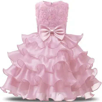 

Baby Girl Birthday Dress Baptism Dresses Infant Girl Christening Gowns Girls Boutique Wedding Party Dress Girls Dress