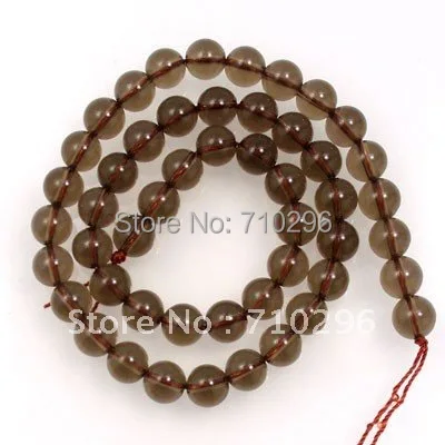 

Crystal beads!Jewelry beads.gemstone beads.Semi precious bead.100%Natural Smokey quartz 8 mm round beads 40 cm.Free shipping