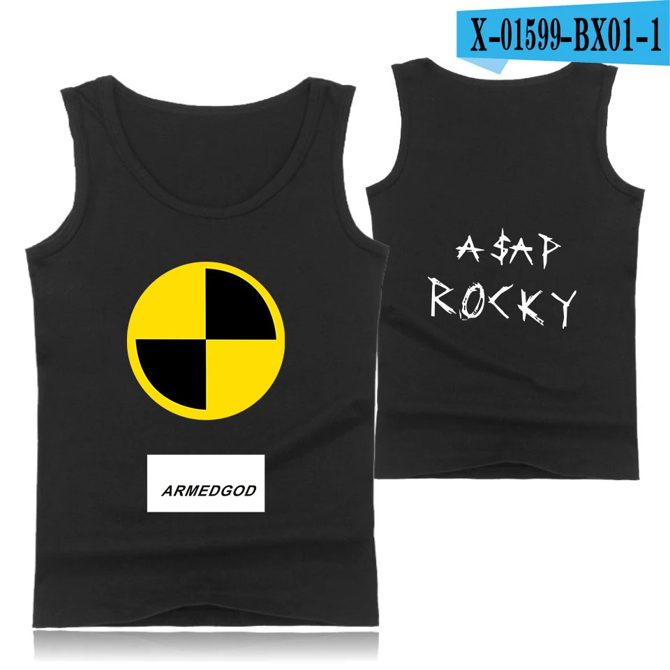 ASAP ROCKY TANK Топ Модный крутой хипстер Повседневный удобный популярный летний с круглым вырезом Летний без рукавов для мужчин/женщин уличный - Цвет: F