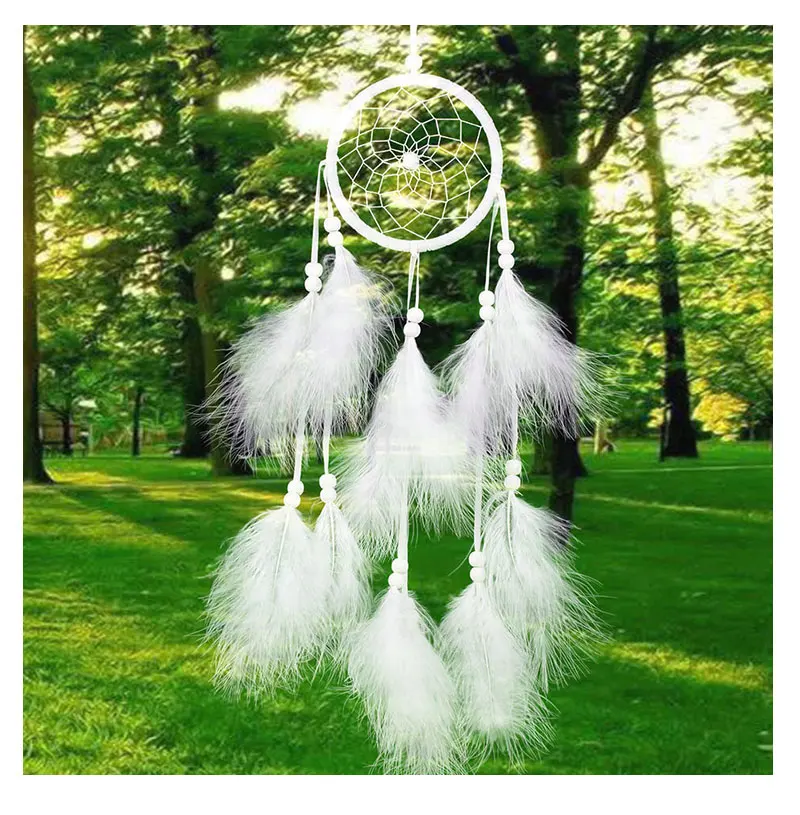 Современной индийской dream catcher колокольчиков Домашний декор висит фигурки автомобиль кулон Творческий ручной работы Ловца снов ремесло подарок